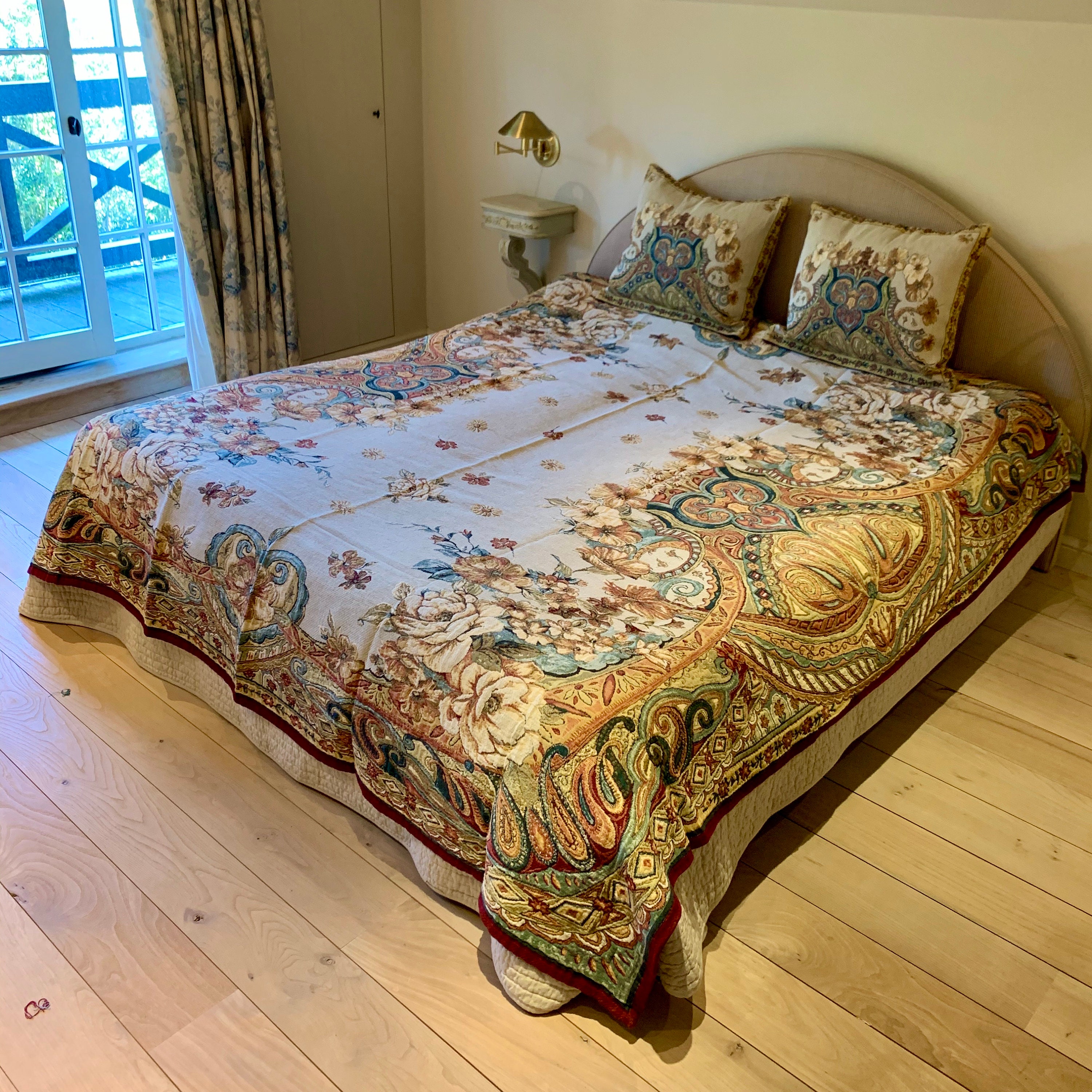 Tapestry Bedspread Palazzo Bed Coverlet and Shams Tapestry Bed