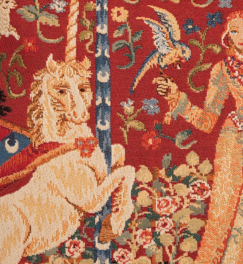 Jacquard Woven Belgian Gobelin Tapestry Cushion Pillow Cover Etsy