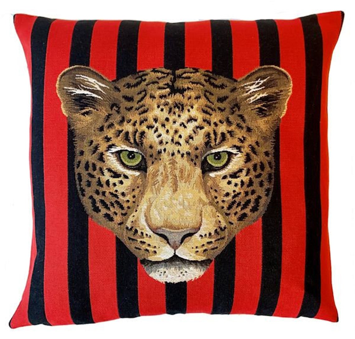 Jaguar Pillow Cover Jaguar Cushion Cover Wildlife Decor Etsy
