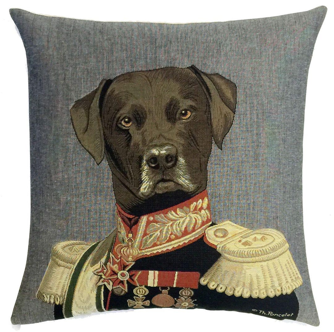 Mancheng-zi Fundas De Almohada Labrador De 18 X 18 Pulgadas, Regalos De Laboratorio Negro, Regalos De Labrador Retriever, Fundas De Almohada De Labrador Retriever, Funda De Almohada De Lino Con