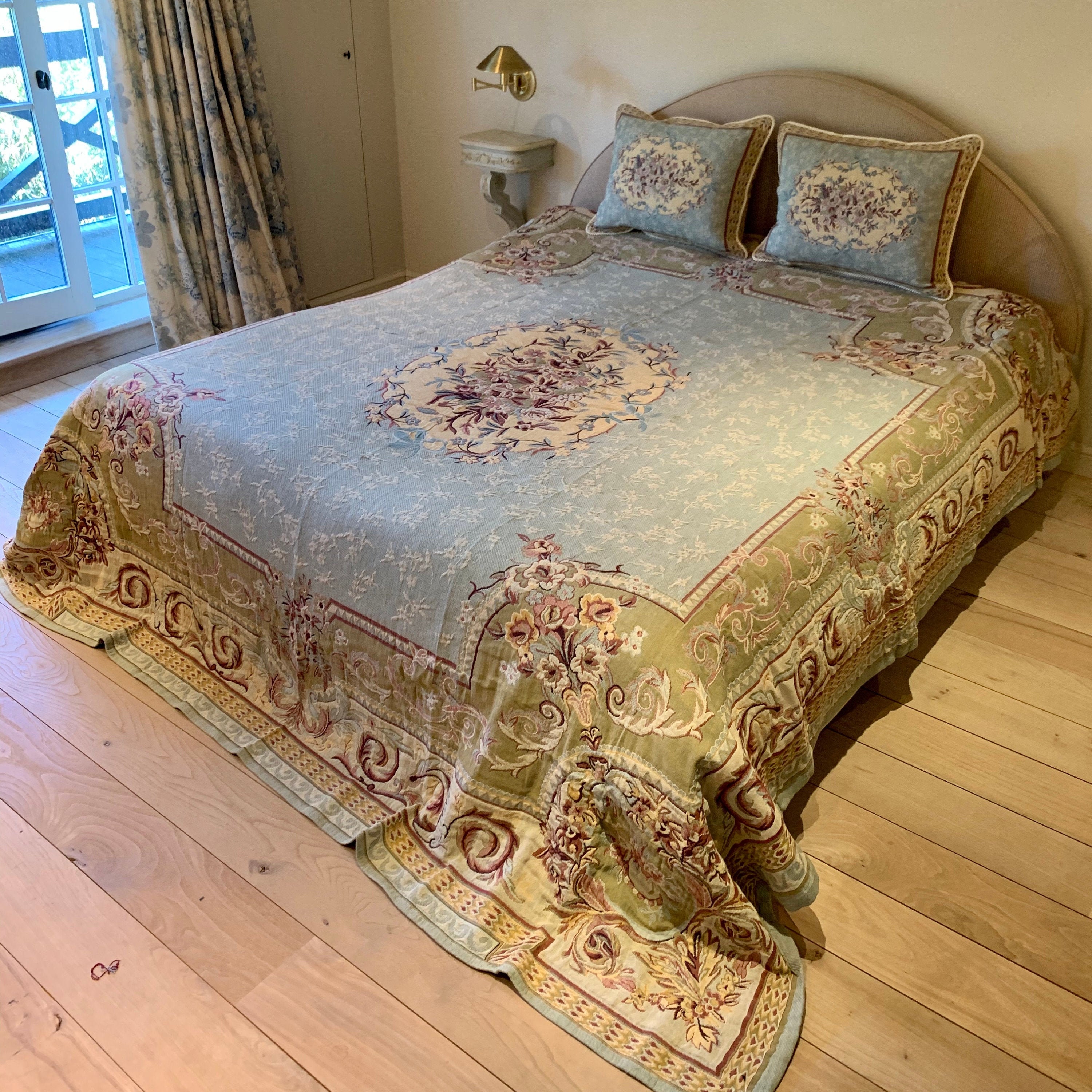 Tapestry Bedspread Regency Bed Coverlet and Shams Tapestry Etsy