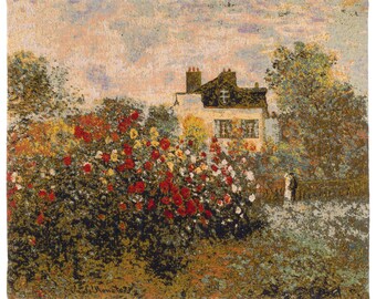 Monet's House Tapestry: Belgian Woven Fine Art Wall Decor