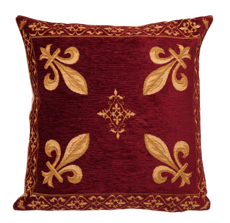 thumbnail image 2 of 🐅 Fauvearts Belgian Woven Tapestry Cushion Cover – 18x18 Tiger Design, Cotton, Zip Closure 2 of 6