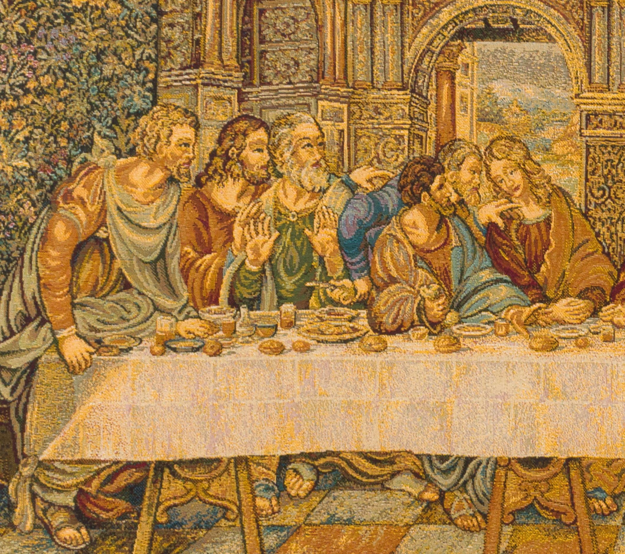 Antique Aubusson Tapestry The Last Supper After Leonardo Da Vinci Circa ...