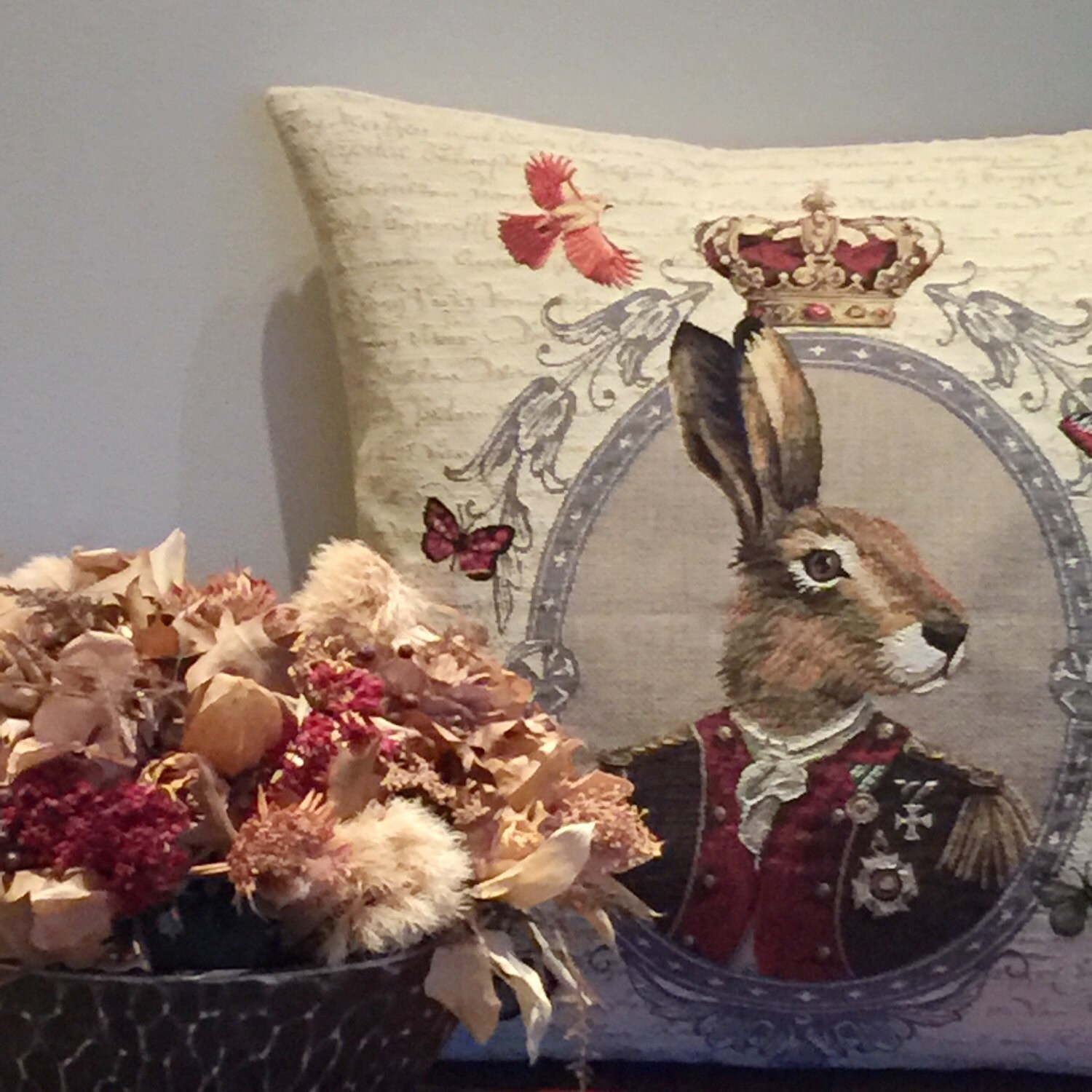 Alice in Wonderland Gifts White Rabbit Pillow White Rabbit Cushion Alice in  Wonderland Decor Bunny Gift for Rabbit Lover Rabbit Throw Pillow 