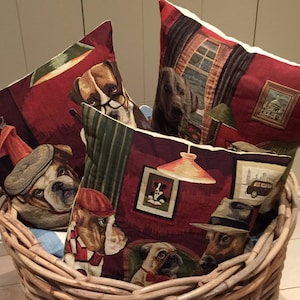 housses d'oreiller pour chien - oreillers fantaisistes pour chien - cadeau pour amoureux des chiens - décoration pour chien - jouer aux échecs - jouer au poker - jouer au billard - oreiller décoratif