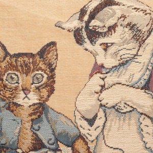 Funda de almohada con tapiz de Tom Kitten: regalo de Beatrix Potter