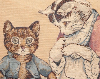 Tom Kitten Tapestry Pillow Cover: Beatrix Potter Gift