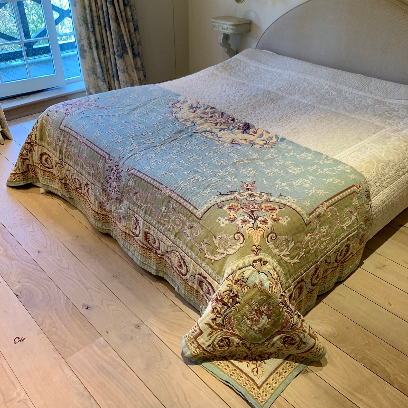 Tapestry Bedspread Regency Bed Coverlet and Shams Tapestry Etsy