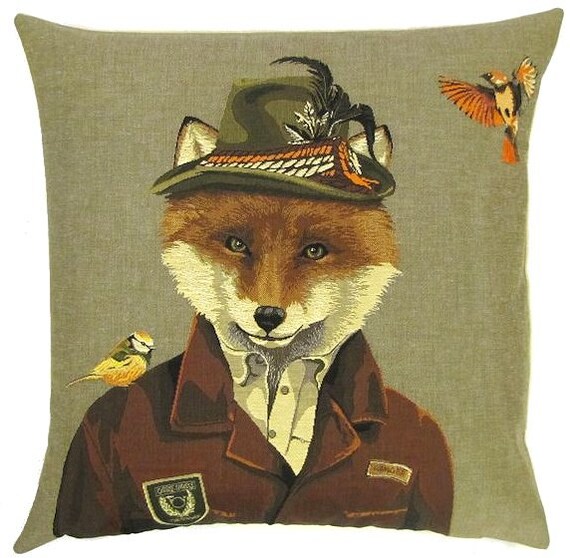 fox pillow cover