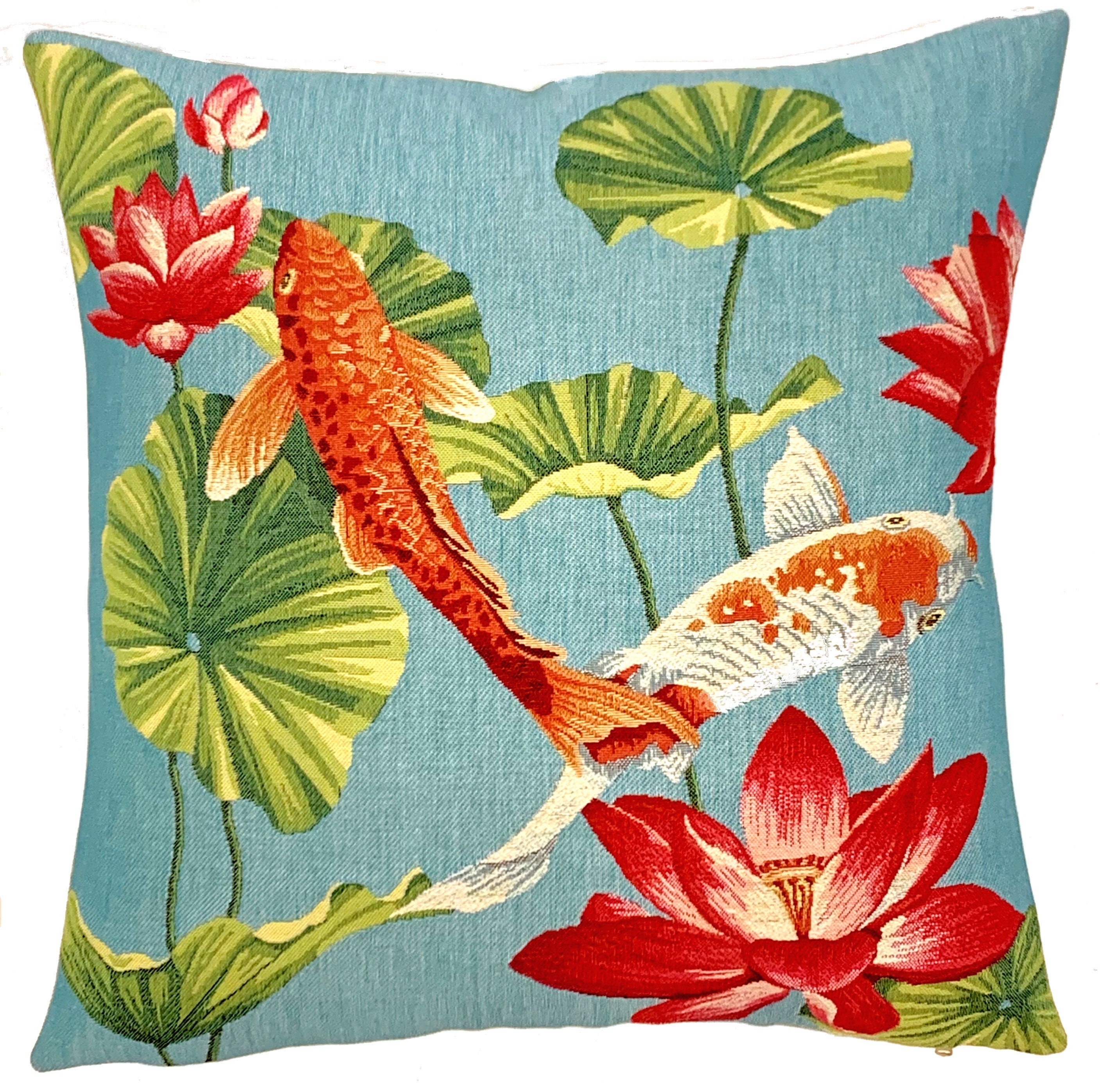Koi top fish pillow
