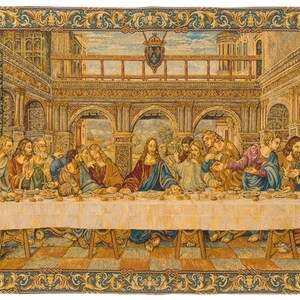 Last Supper Wall Art Last Supper Tapestry Wall Hanging Da | Etsy