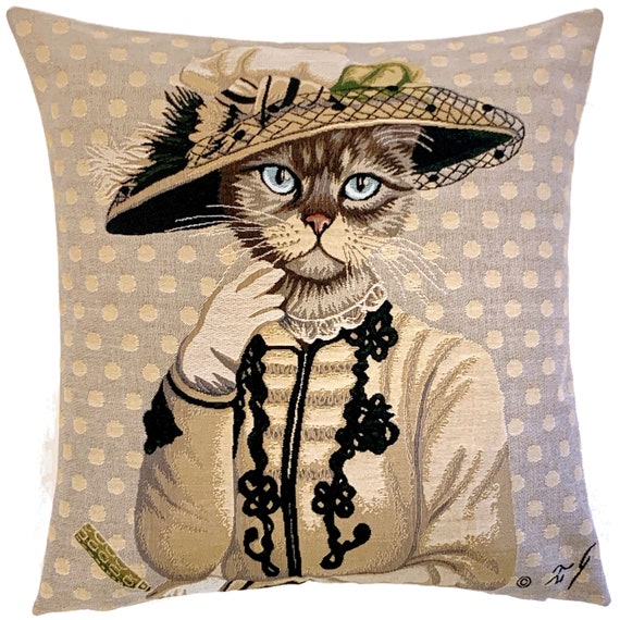 cat themed throw pillows