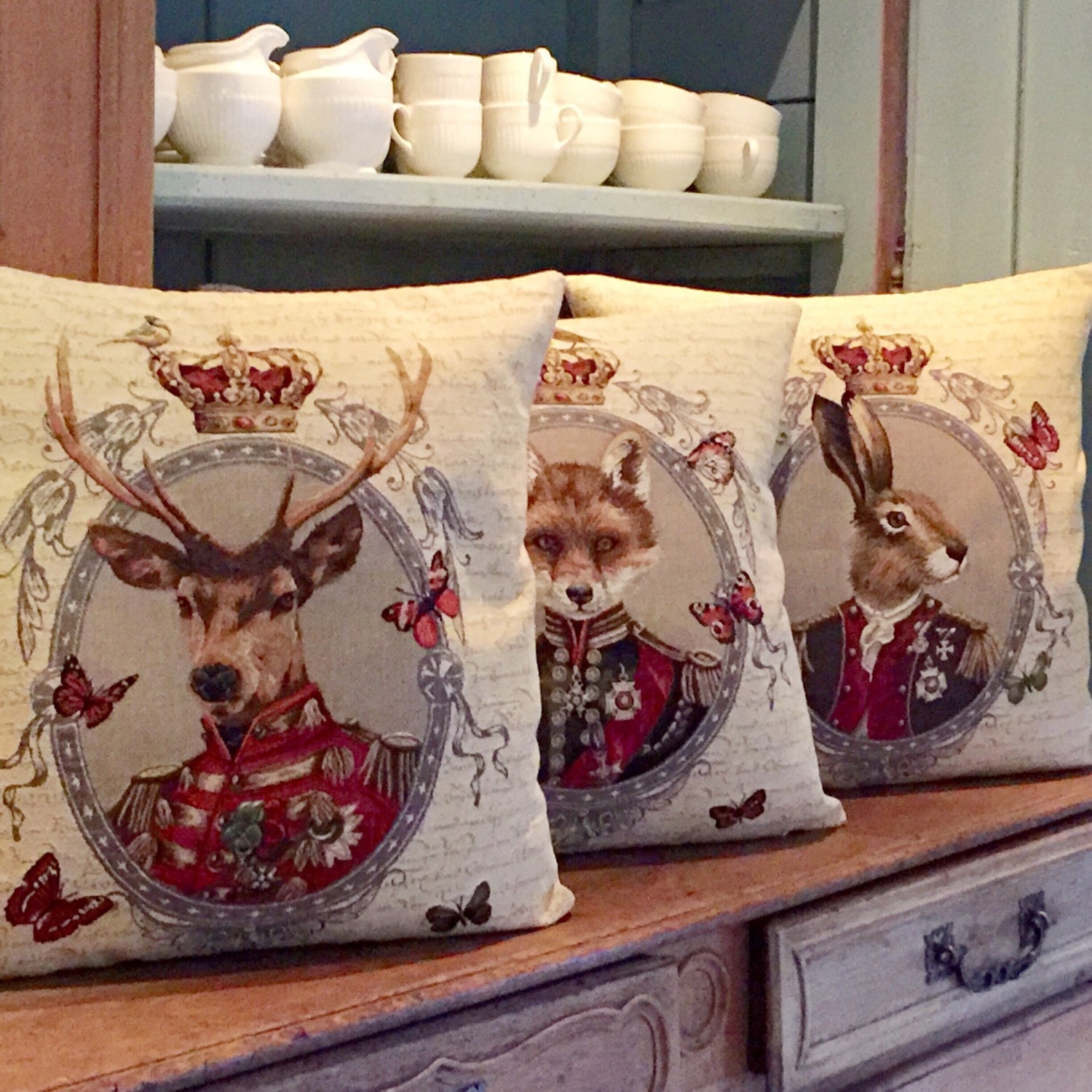 Rabbit Pillow Cover - Hare Pillowcase - Rabbit Portrait Throw Pillow - Rabbit Lover Gift - 18x18