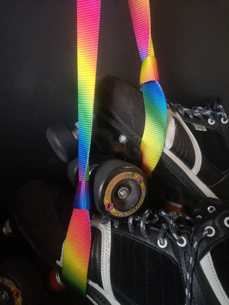 Rainbow Skate Leash / Skate Strap /roller Skate Carrier / Etsy UK