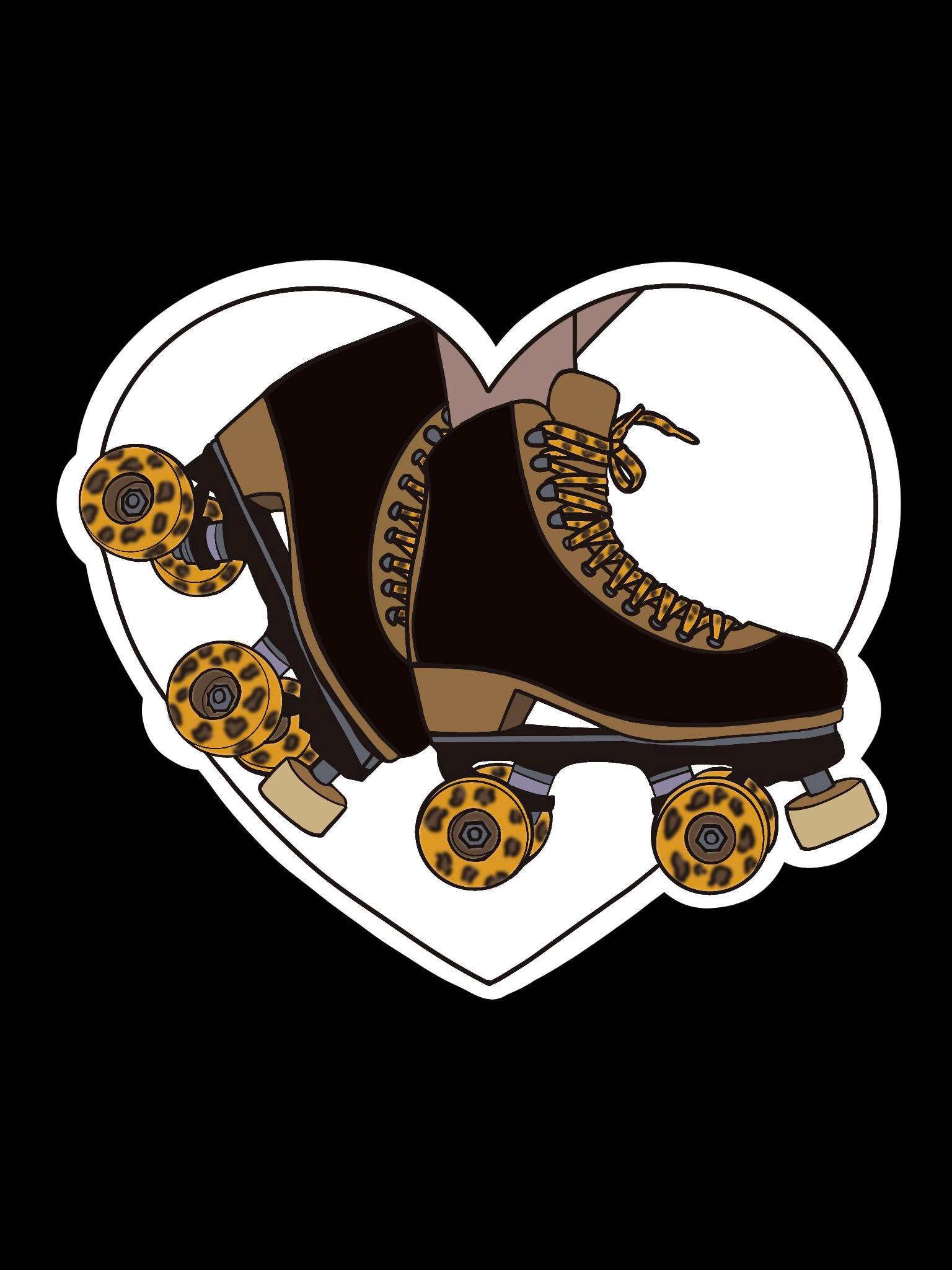 Skate Sticker Roller Skate Sticker Skaters Roller Derby Etsy