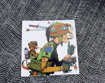 Tank girl sticker, various sizes available