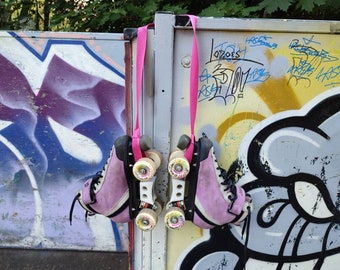 Pink Skate strap/ skate leash / roller skate carrier / roller skates / skate holder / skater made / skate noose / skate carry strap