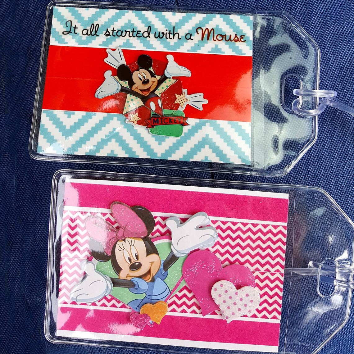 Disney Luggage Tag Disney Bag Tag Backpack Tag ID Tag Etsy