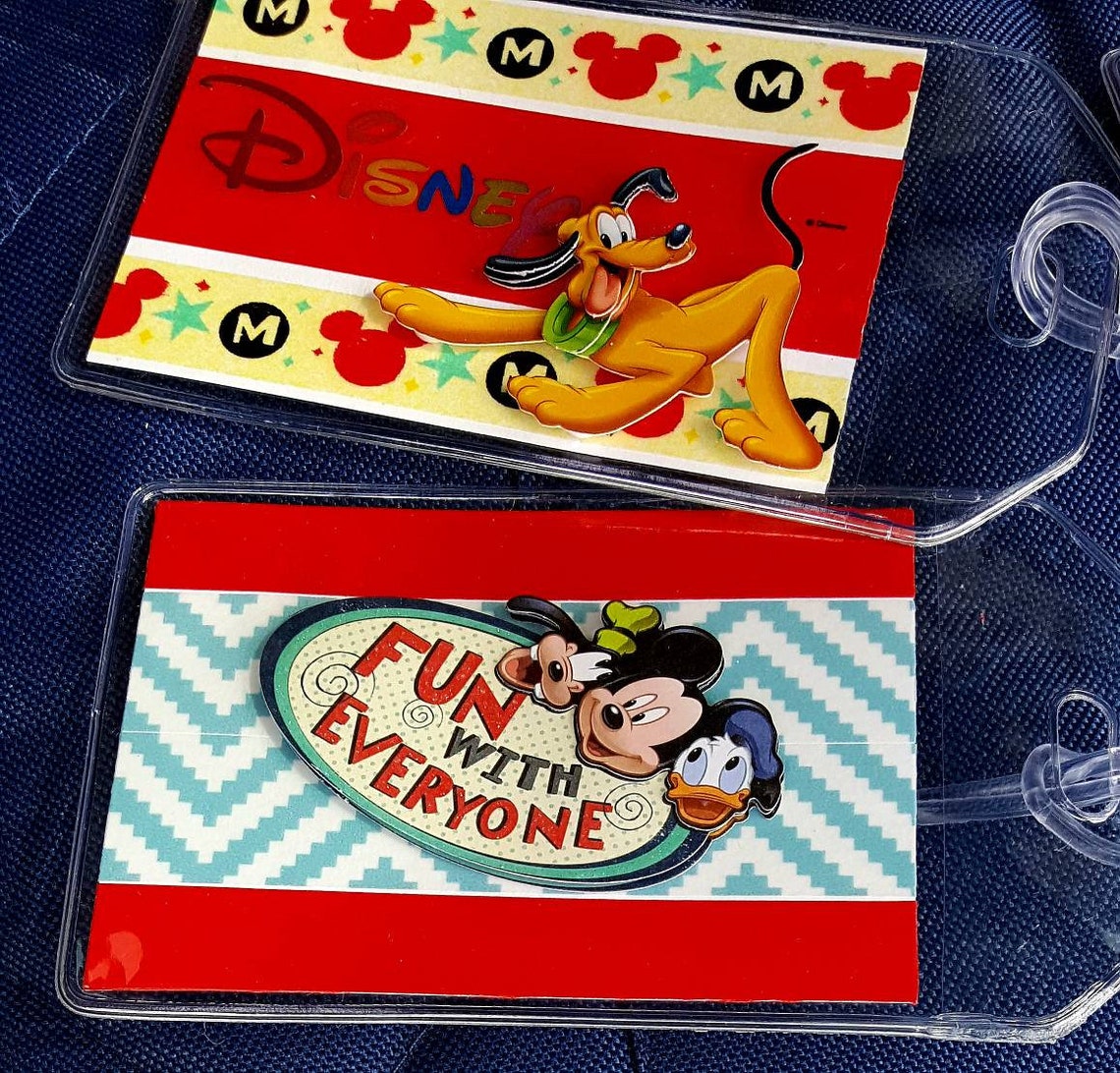 Disney Luggage Tag Disney Bag Tag Backpack Tag ID Tag Etsy