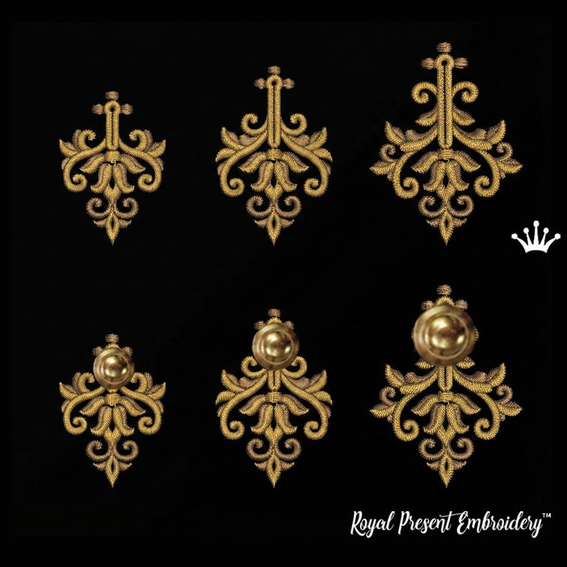 Machine Embroidery Designs Baroque buttonholes image 1