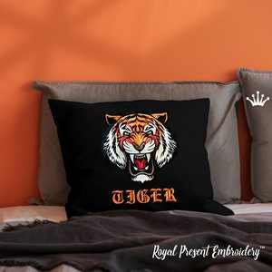 Angry Tiger Face Machine embroidery design - 3 sizes