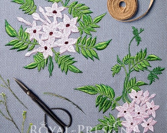 ジャスミンの機械刺繍デザイン - Etsy 日本