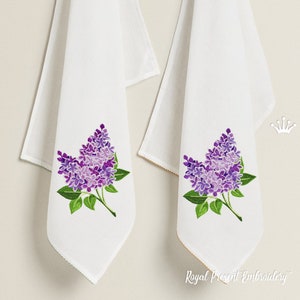 Lilac Blossom Machine Embroidery Design - 2 sizes