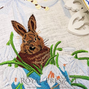 Machine Embroidery Design Easter Bunny 3 Sizes - Etsy