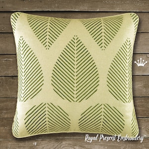 Plant leaf Machine Embroidery Design - 5 sizes