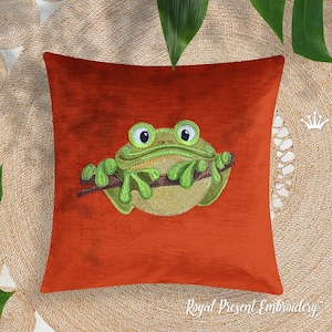 Machine Embroidery Design Frog - 3 sizes