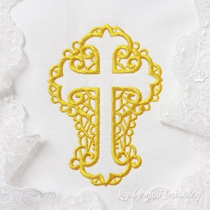 Similar to lace Cross Machine Embroidery Design - 2 sizes