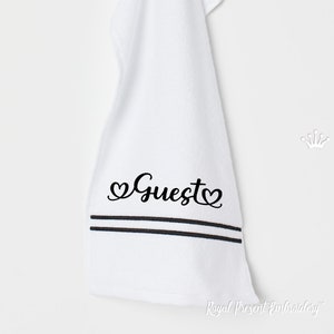 Guest inscription Machine Embroidery Design - 4 sizes