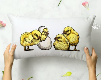 Four Chickens Machine Embroidery Design - 3 sizes