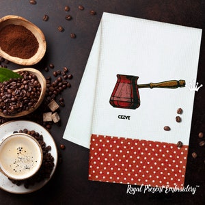 Cezve maskinbroderidesign - 3 storlekar
