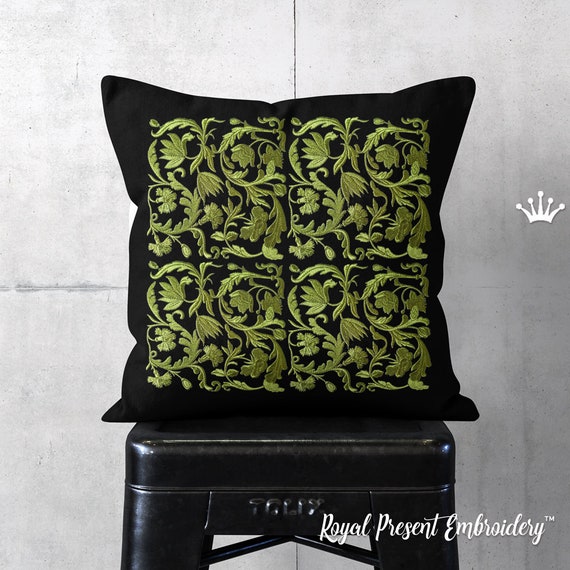 Vintage floral decor Machine Embroidery Design