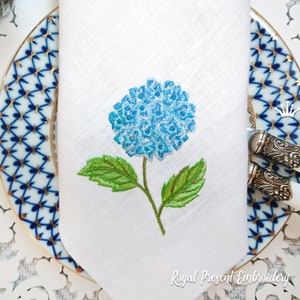 Hydrangea Maschine Stickerei Design - 2 Größen