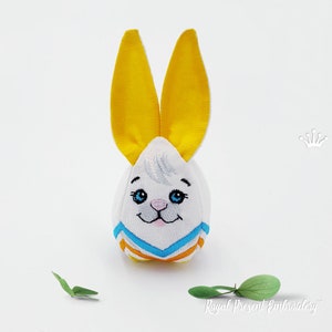 Bunny Egg 3D Easter Machine Embroidery Design - 4 sizes
