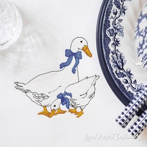 Czech geese Machine Embroidery Design - 2 sizes