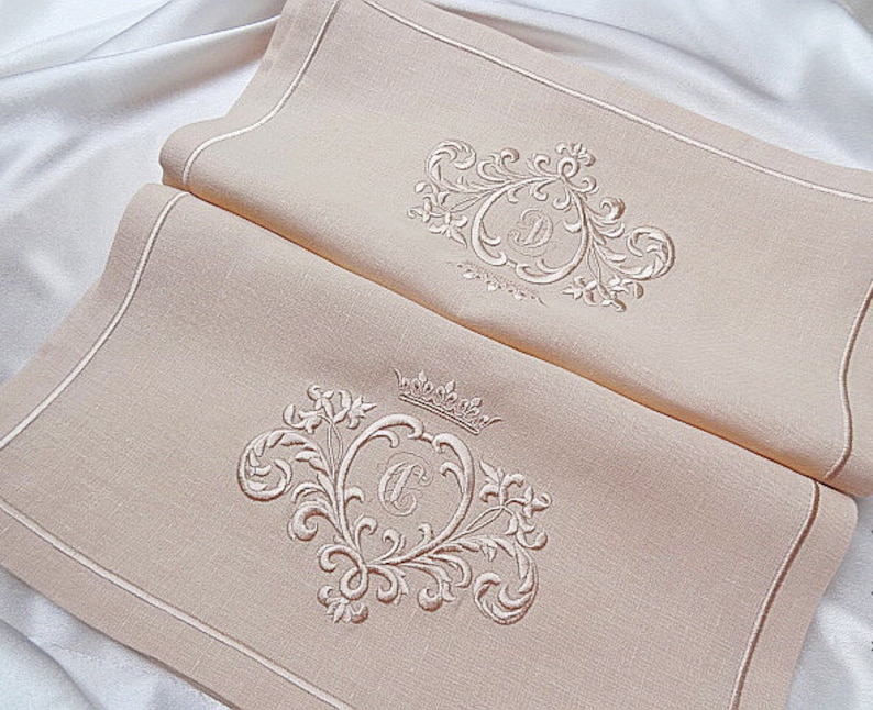 Machine Embroidery Design Gold Monogram Blank 3D 2 sizes Etsy