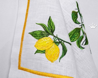 Machine Embroidery Design Lemon Branch - 2 sizes