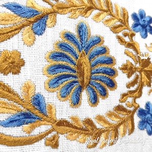 Indian border Machine embroidery design - 2 sizes