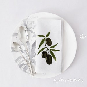 Olives Machine Embroidery Design - 3 sizes