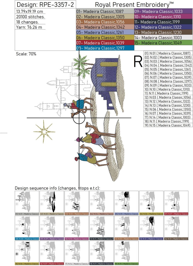 Three Wise Men Machine Embroidery Design - 5 Sizes - Etsy