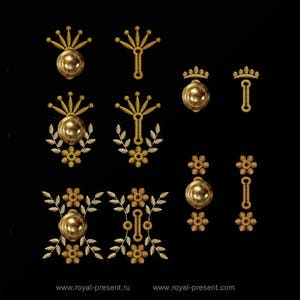 Buttonholes Set Machine Embroidery Designs