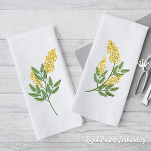 Mimosa Two Machine Embroidery Designs - 2 sizes