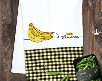 Organic Bananas Machine Embroidery Design - 4 sizes