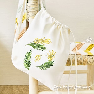 Mimosa set of Machine Embroidery Designs - 4 sizes
