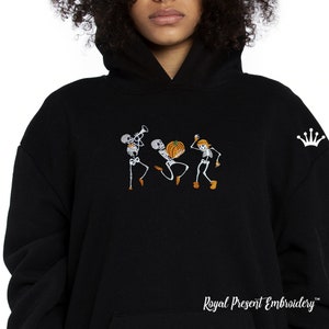 Dancing Skeletons Halloween Machine Embroidery Designs - 3 sizes