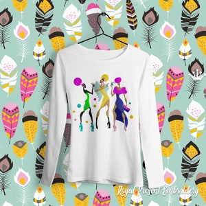 African Party Women machine embroidery designs